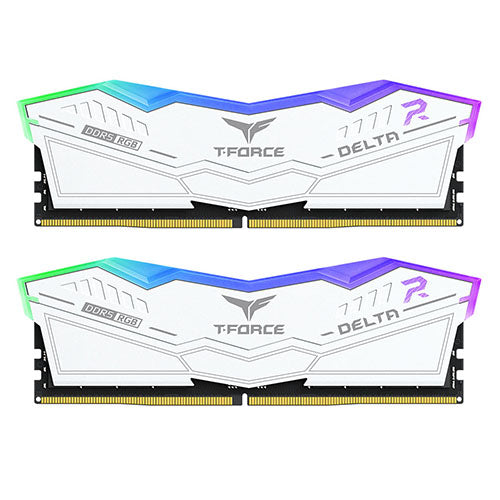 T-Force Delta RGB 32GB DDR5 8000MHz White RAM CL38 XMP 3.0 Kit T-Force Delta RGB 32GB DDR5 8000MHz White RAM CL38 XMP 3.0 Kit